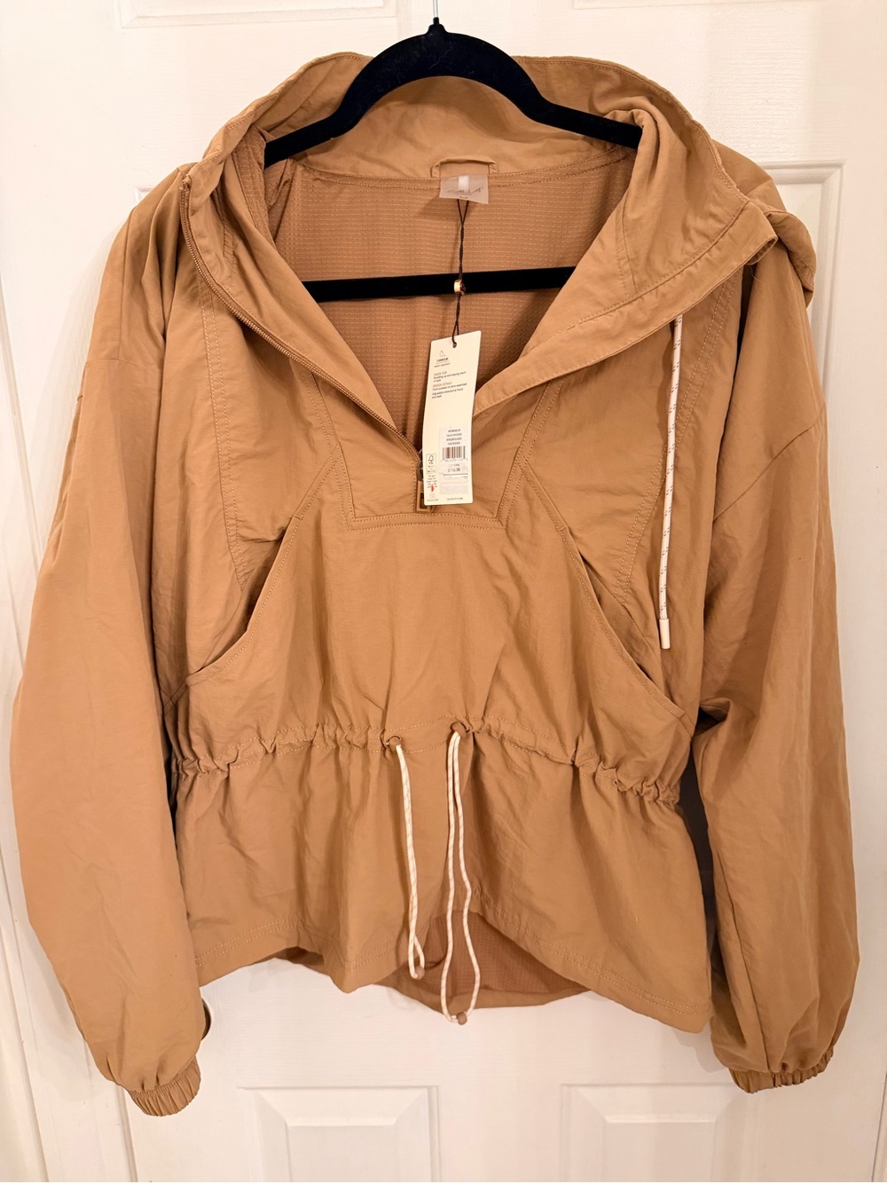 CALIA by Carrie Underwood Lightweight Hooded Utility Jacket - Tan